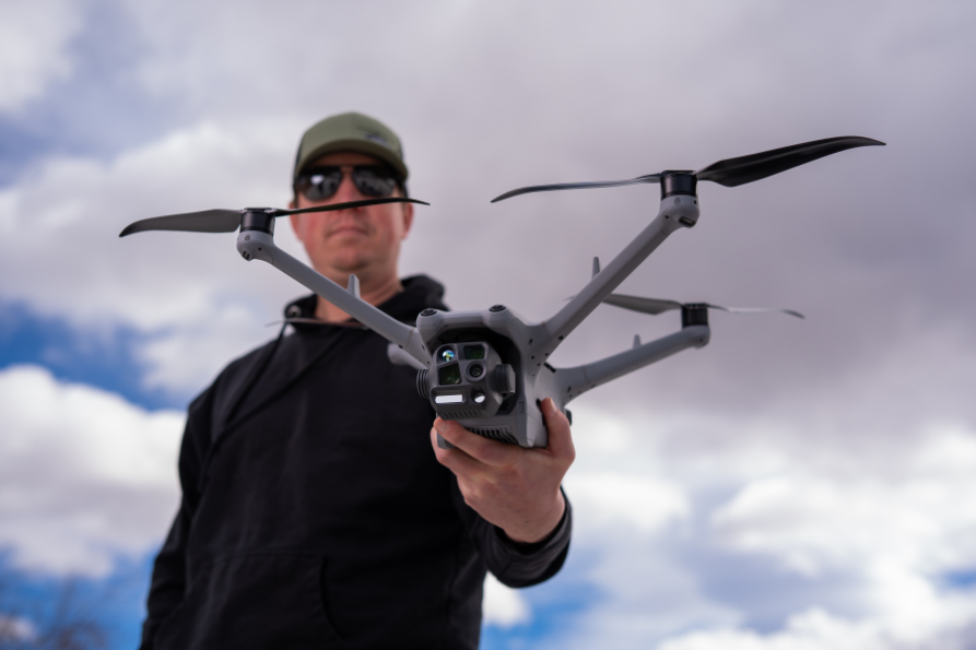 WCSO personnel holding a small unmanned aircraft system (drone) used to support public safety operations and enhance situational awareness during calls for service.